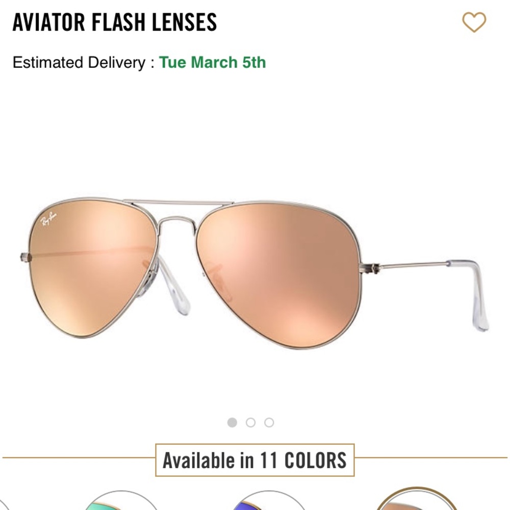 Ray Ban Aviator Flash Lens